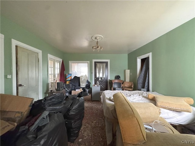 37754 County Route 194, Antwerp, NY 13608 - carpeted living area with a chandelier