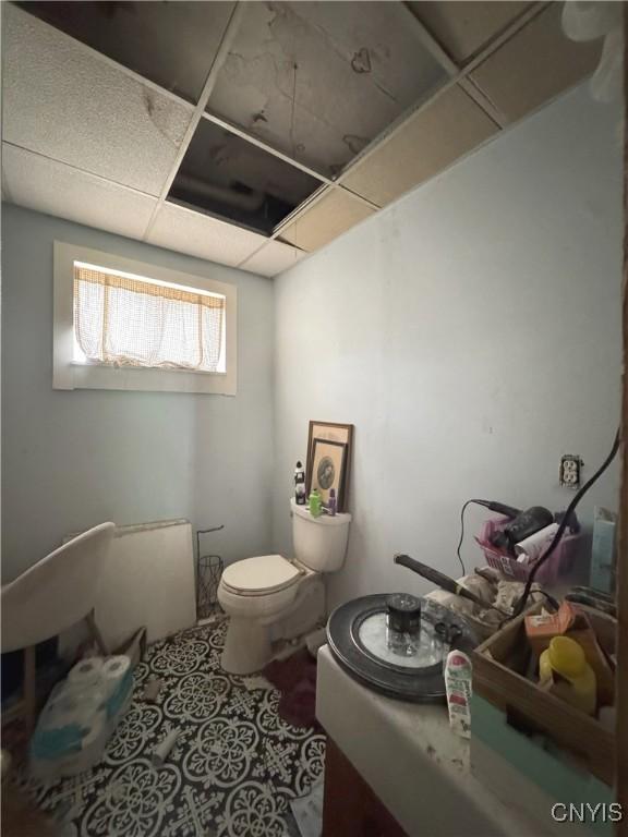 37754 County Route 194, Antwerp, NY 13608 - half bathroom with toilet and tile patterned flooring