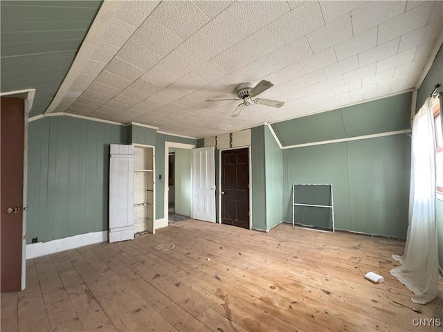 37754 County Route 194, Antwerp, NY 13608 - bonus room featuring hardwood / wood-style flooring, vaulted ceiling, and ceiling fan