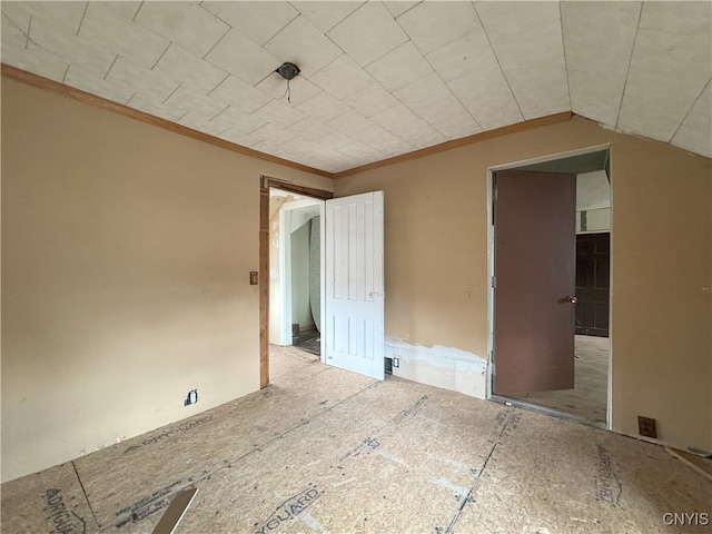 37754 County Route 194, Antwerp, NY 13608 - empty room featuring crown molding and lofted ceiling