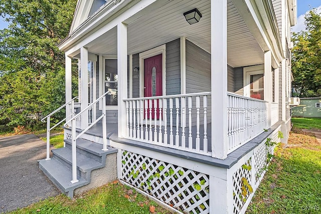 1002 N Madison St, Rome-Inside, NY 13440 - exterior space featuring covered porch