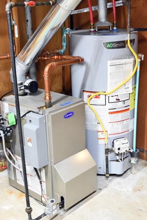 21 Algonquin Dr, Big Flats, NY 14845 - utility room featuring gas water heater
