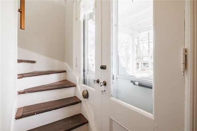 doorway with stairs