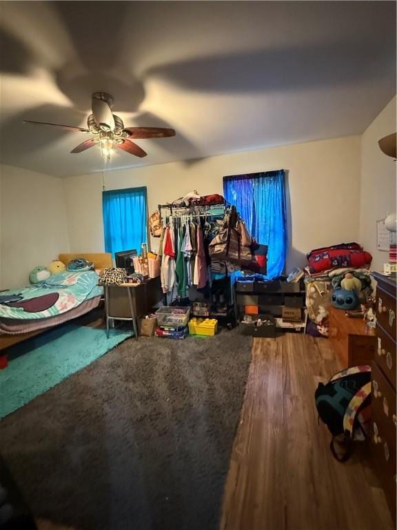 39 Steuben St, Addison, NY 14801 - bedroom featuring wood finished floors and ceiling fan