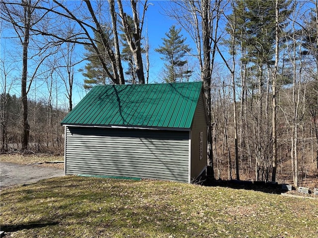5187 State Highway 23, Norwich-Town, NY 13815 - garage with a wooded view