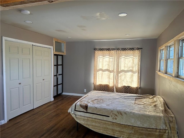 5187 State Highway 23, Norwich-Town, NY 13815 - bedroom featuring a closet, baseboards, and wood finished floors