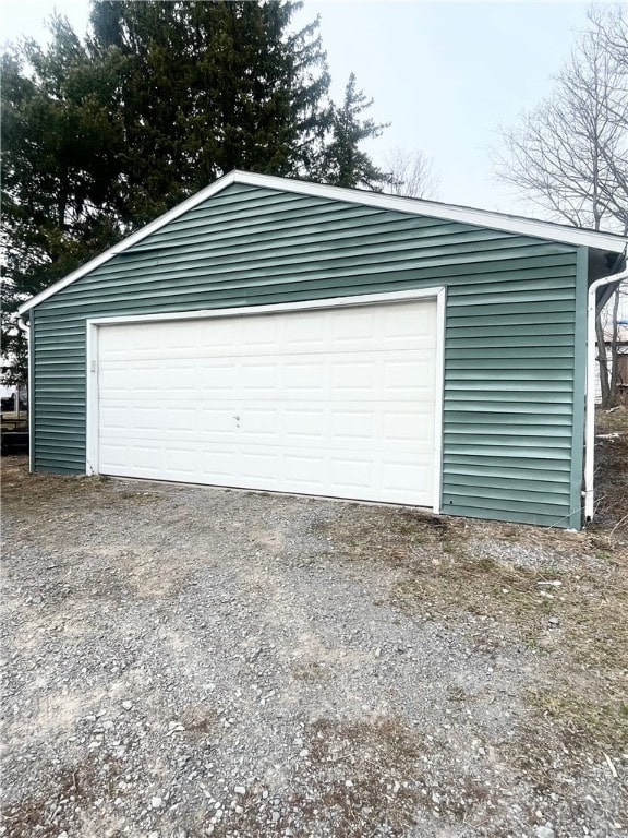 1842 E Lake Rd, Spafford, NY 13152 - view of detached garage
