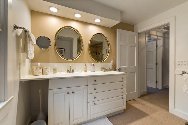 4508 State Route 64, Bristol, NY 14424 - bathroom featuring vanity and recessed lighting