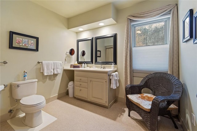 4508 State Route 64, Bristol, NY 14424 - bathroom featuring baseboards, toilet, and vanity