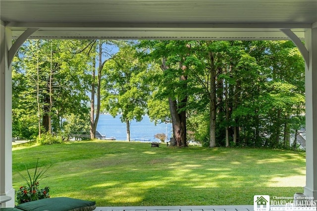 2401/2 Lakeside Dr, Ellery, NY 14712 - view of yard with a water view