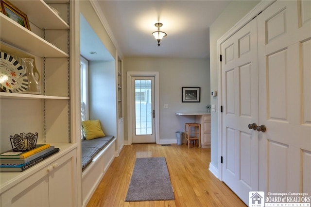 2401/2 Lakeside Dr, Ellery, NY 14712 - foyer featuring light wood-style flooring and baseboards
