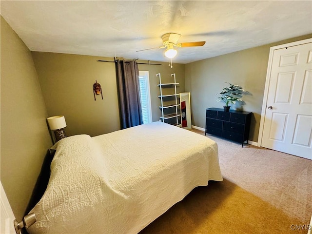 673 Cooper St, Watertown-City, NY 13601 - bedroom featuring carpet flooring, baseboards, and ceiling fan