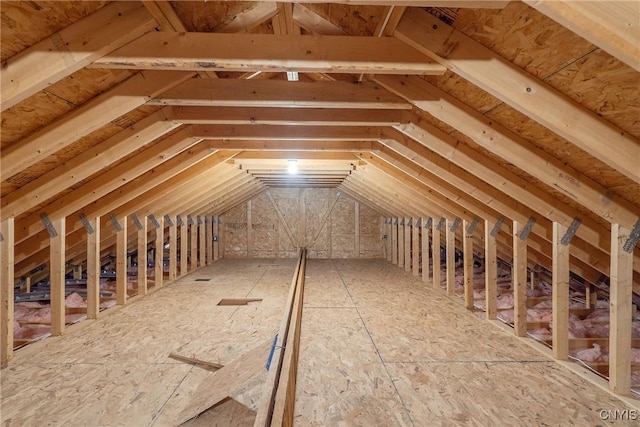 view of attic