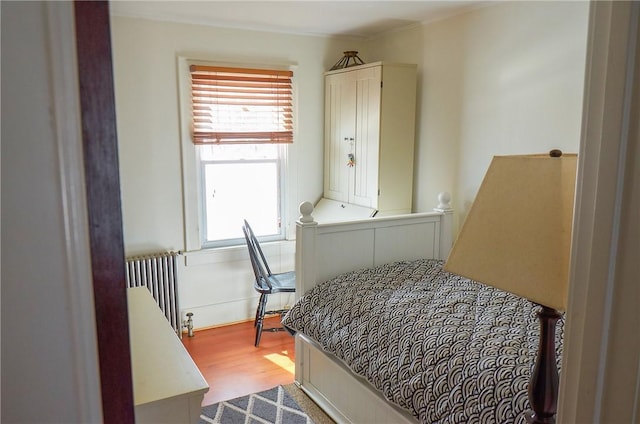 265 Main St, Delhi, NY 13753 - bedroom with wood finished floors, multiple windows, and radiator