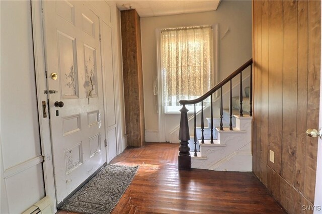 foyer entrance featuring stairway