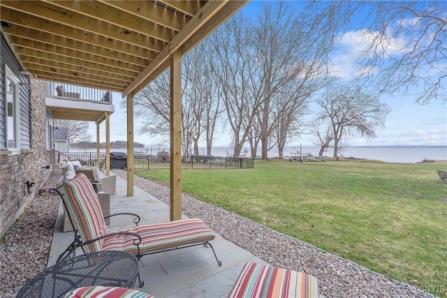 20 Youman Rd, Constantia, NY 13028 - view of patio featuring a water view