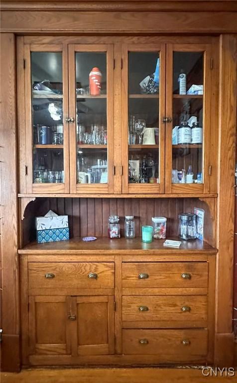view of bar