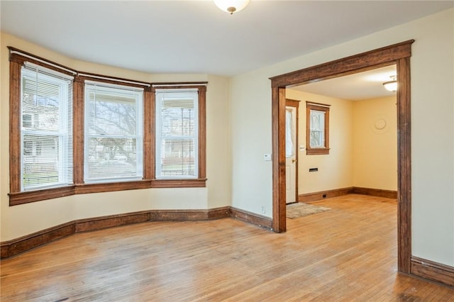 179 S W St, Geneva-City, NY 14456 - spare room with baseboards and light wood-type flooring