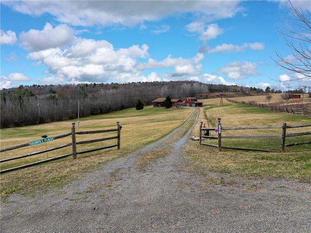 7061 Velie Rd, Bath, NY 14879 - view of road with driveway and a rural view