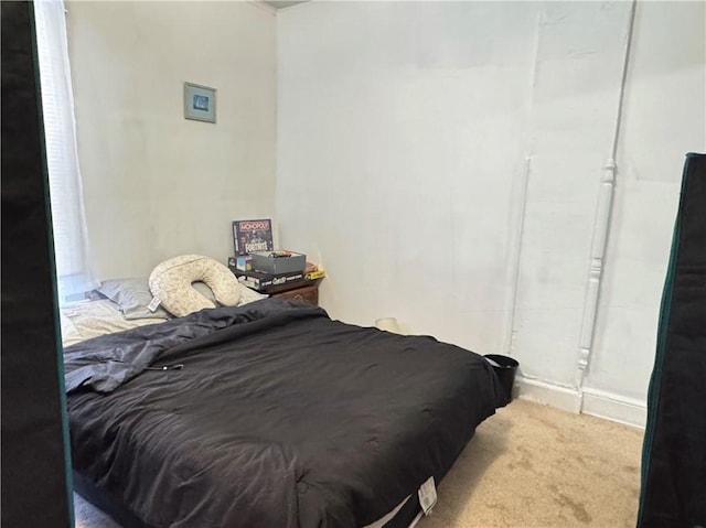 bedroom with carpet