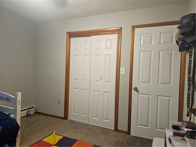 305 State St, Smethport-Borough, PA 16749 - bedroom with baseboards, a closet, and carpet floors