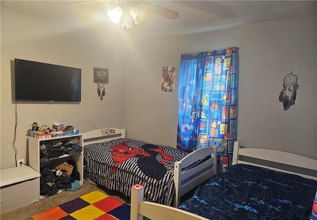 305 State St, Smethport-Borough, PA 16749 - bedroom with carpet flooring and ceiling fan