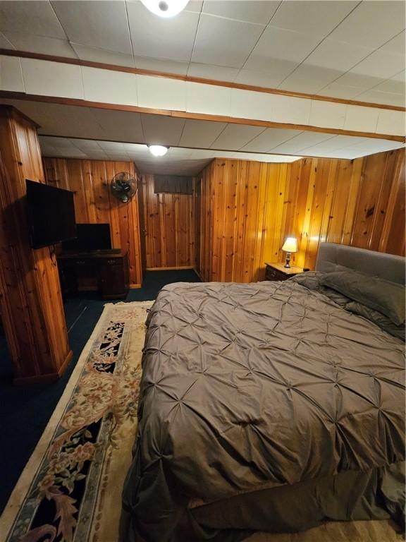 305 State St, Smethport-Borough, PA 16749 - bedroom with wooden walls