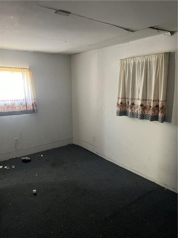 view of spare room