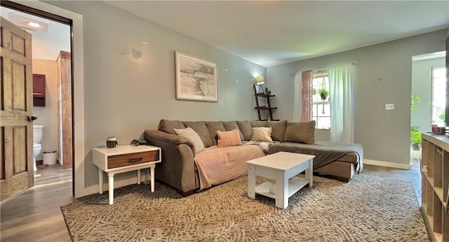 717 Spaulding St, Elmira-City, NY 14904 - living area with wood finished floors and baseboards