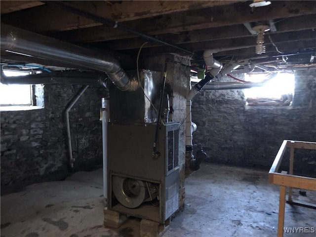 202 Thompson St, Buffalo, NY 14207 - below grade area with heating unit