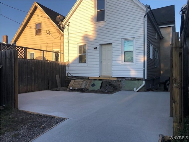 202 Thompson St, Buffalo, NY 14207 - rear view of property featuring fence and entry steps
