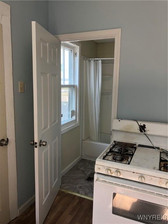 202 Thompson St, Buffalo, NY 14207 - bedroom featuring dark wood-style floors and baseboards