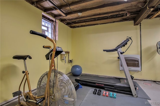 2831 S Park Ave, Lackawanna, NY 14218 - workout room with heating unit