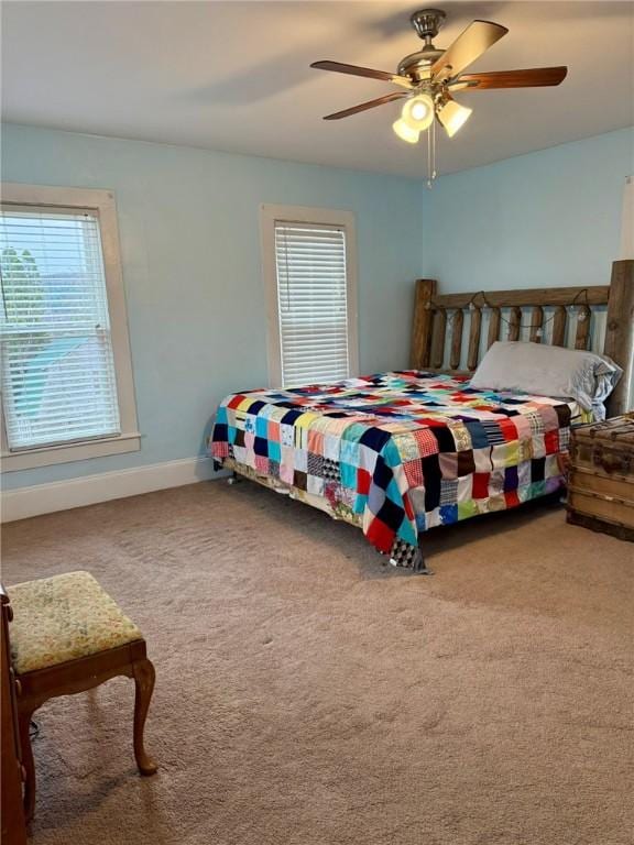 35 Sand St, Afton, NY 13730 - bedroom with carpet, baseboards, and ceiling fan