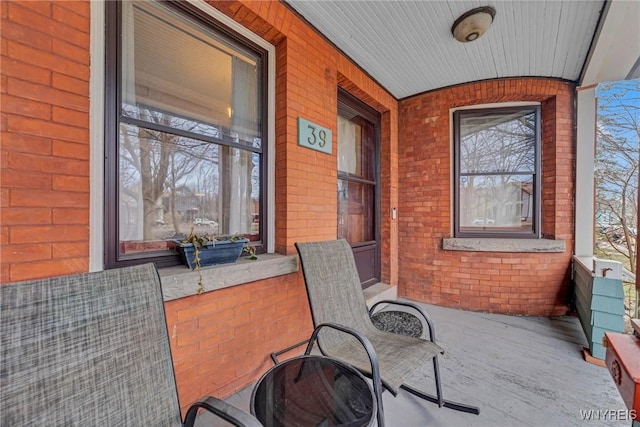 view of patio featuring covered porch