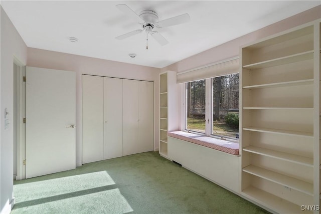 3158 W Lake Rd, Cazenovia, NY 13035 - unfurnished bedroom featuring a closet, ceiling fan, and carpet