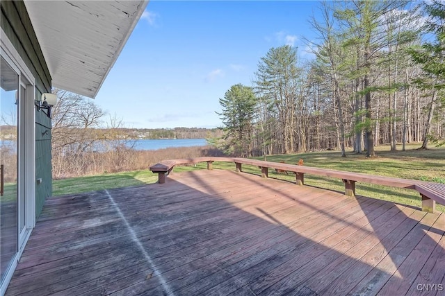 3158 W Lake Rd, Cazenovia, NY 13035 - deck featuring a water view