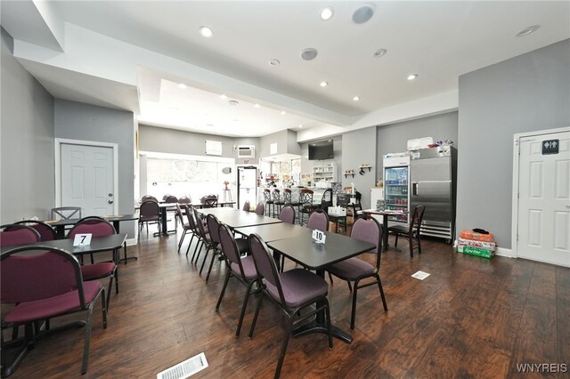 894 Tonawanda St, Buffalo, NY 14207 - dining room featuring recessed lighting, visible vents, and wood finished floors
