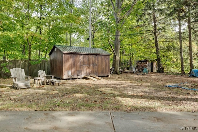 6634 Lake Shore Rd, Evans, NY 14047 - view of yard with a storage unit