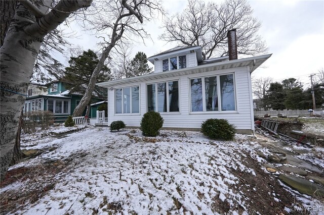 8784 Lake Shore Rd, Evans, NY 14006 - view of front of property featuring a chimney