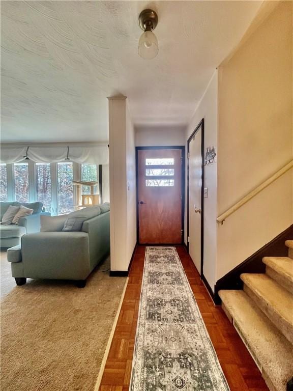 115 Forest Hills Dr, Elmira, NY 14905 - foyer entrance featuring stairs