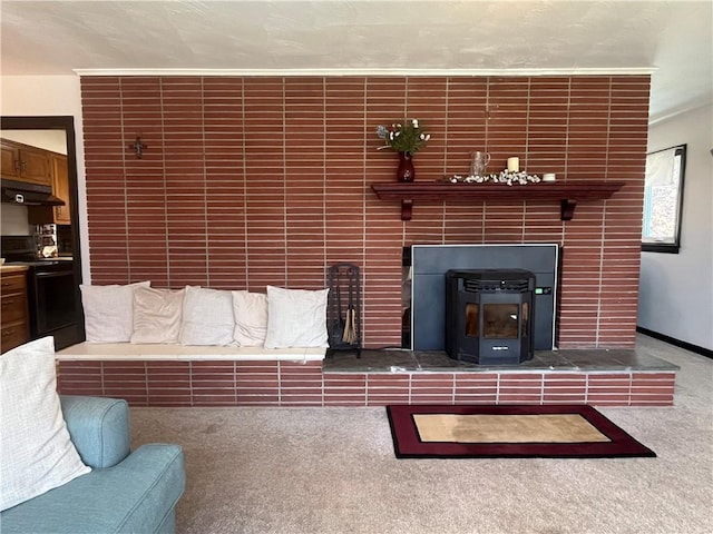 115 Forest Hills Dr, Elmira, NY 14905 - unfurnished living room featuring carpet