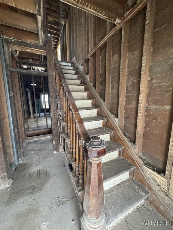 view of stairway