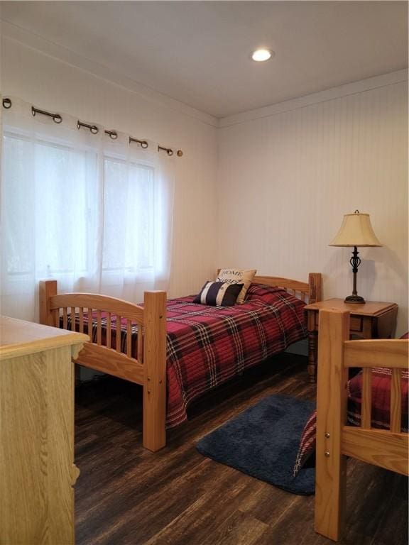204 Ives Settlement Rd, Guilford, NY 13780 - bedroom with wood finished floors, ornamental molding, and recessed lighting