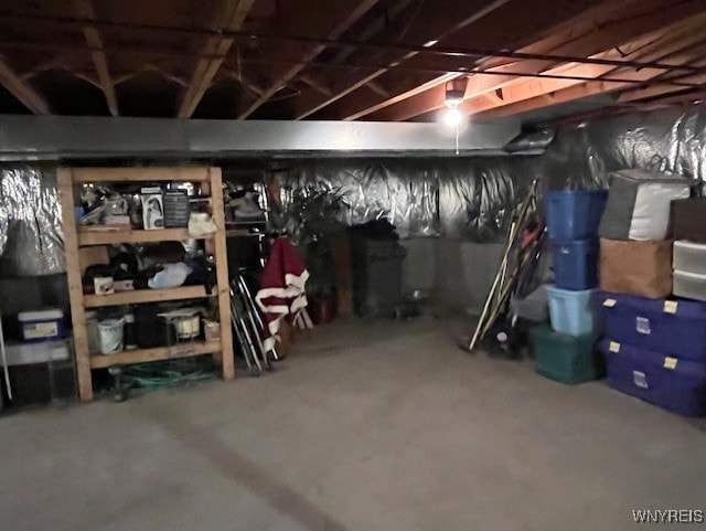 view of storage