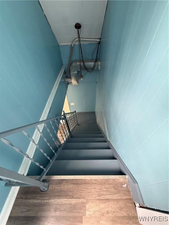 72 Person St, Buffalo, NY 14212 - staircase featuring wood finished floors