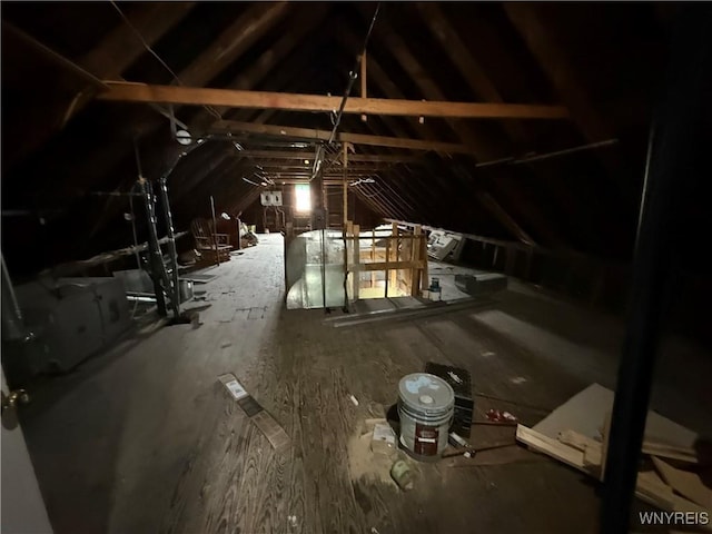 72 Person St, Buffalo, NY 14212 - view of unfinished attic