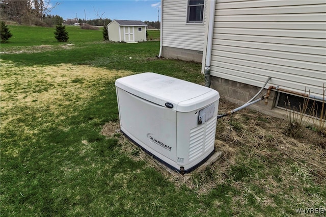 details featuring a power unit