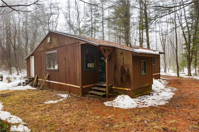 172 Green St, Ephratah, NY 13452 - snow covered structure featuring entry steps