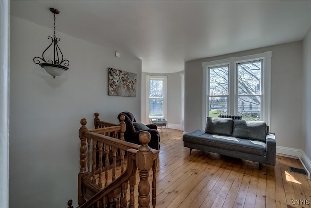 11853 State Route 12e, Lyme, NY 13622 - interior space featuring visible vents, baseboards, and hardwood / wood-style floors